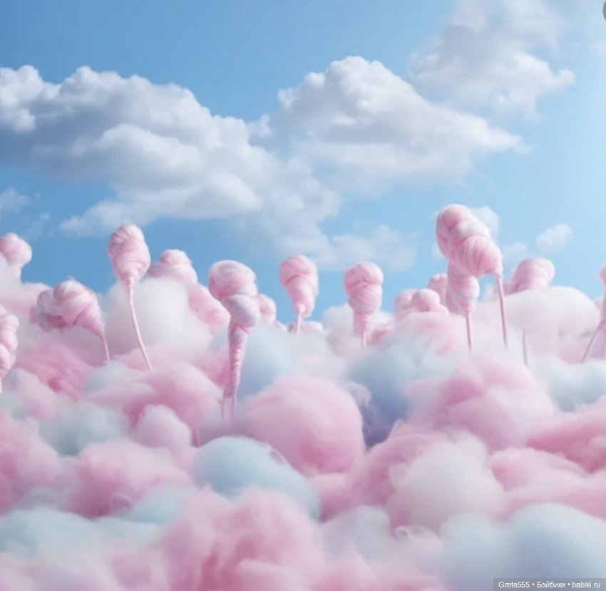 Моя новая работа - Бонет « Розовая примула , танцующая в облаках «