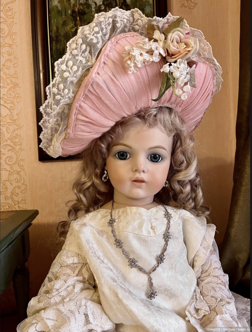 Моя новая работа - Бонет « Розовая примула , танцующая в облаках « (фото 5)