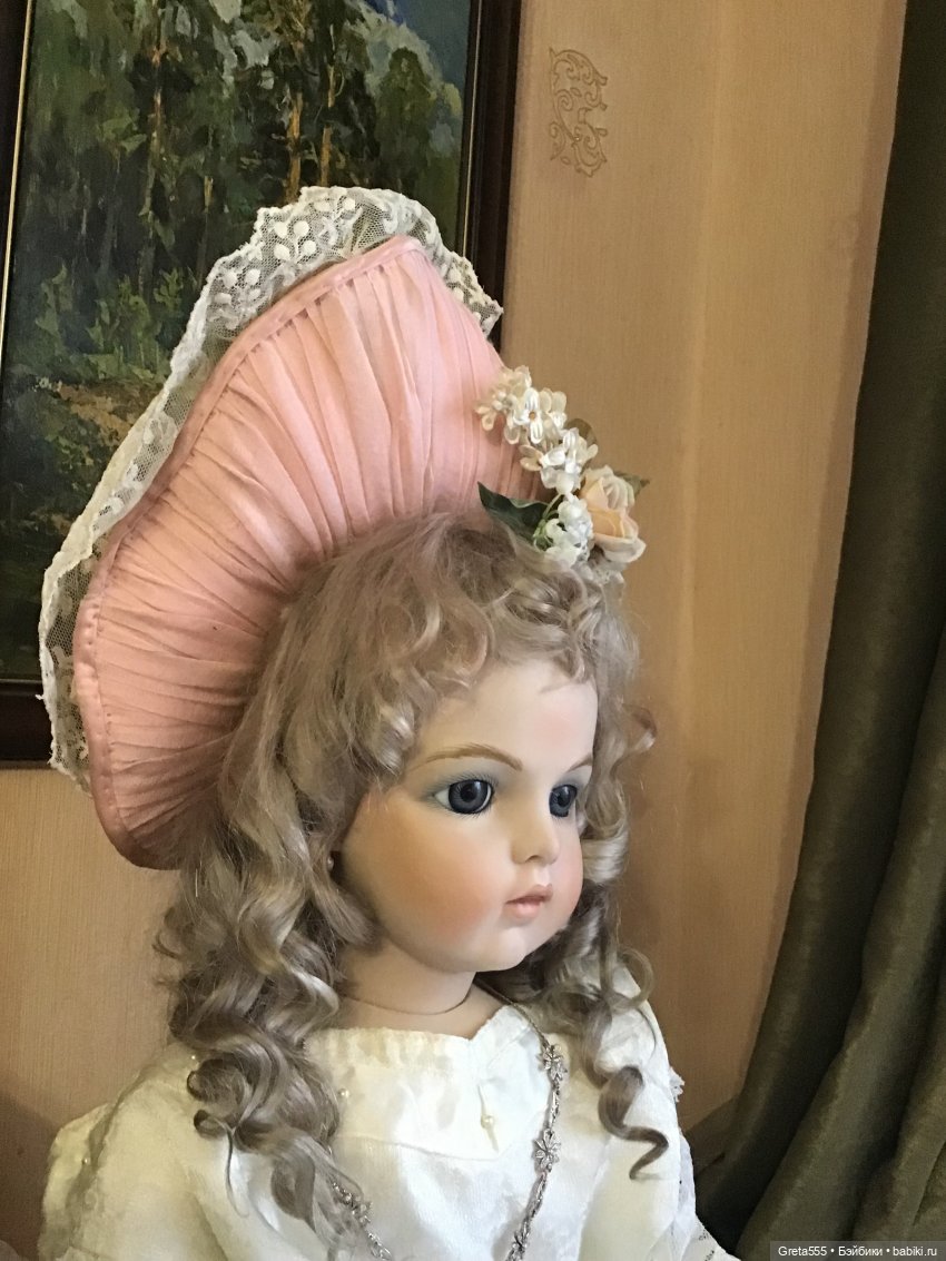 Моя новая работа - Бонет « Розовая примула , танцующая в облаках « (фото 8)