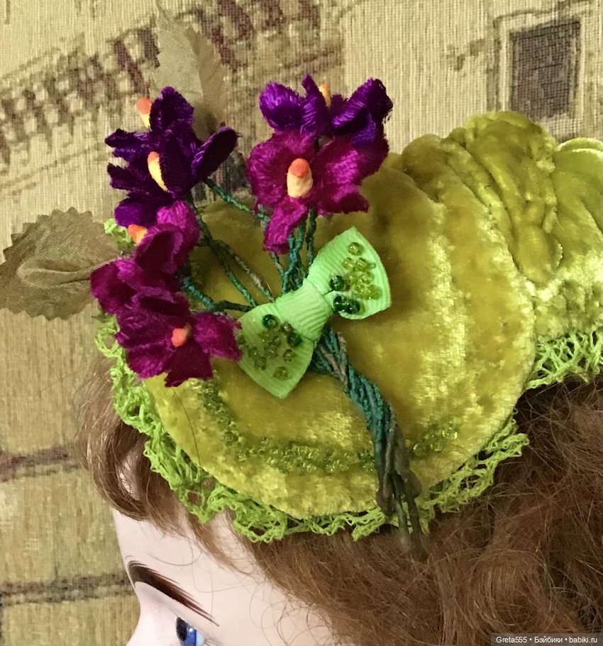 В преддверии весны : мой новый бонет в волшебном , обновляющем цвете « Шартрез «