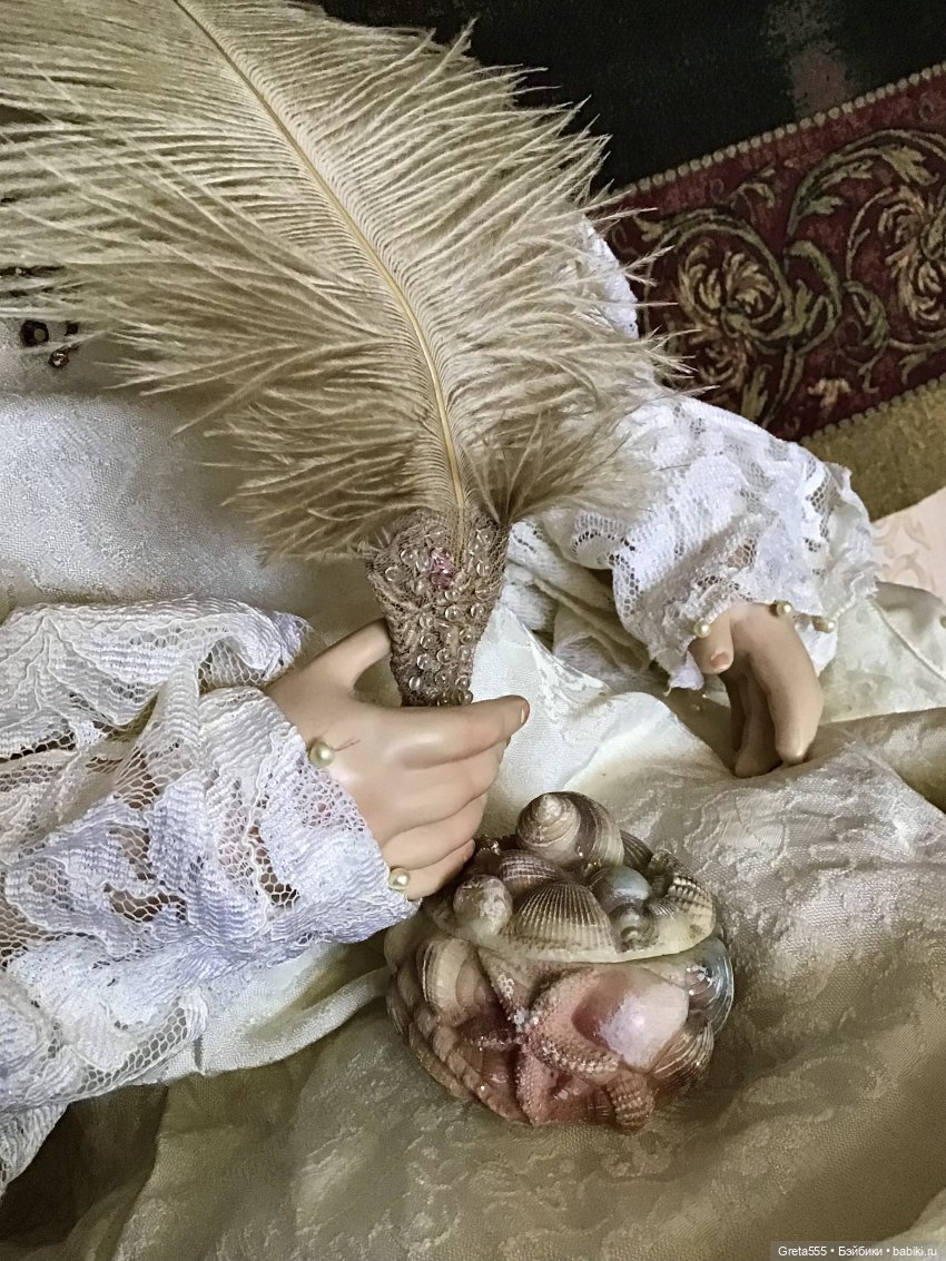 Моя новая работа , по выкройке « Мария Стюарт» , в мягких коричнево- розовых тонах