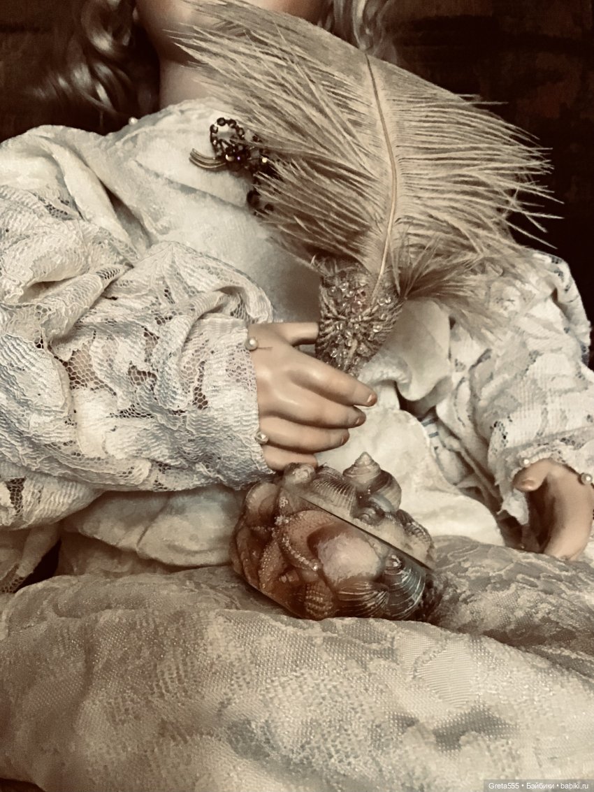 Моя новая работа , по выкройке « Мария Стюарт» , в мягких коричнево- розовых тонах