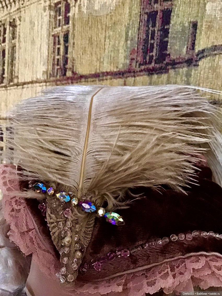 Моя новая работа , по выкройке « Мария Стюарт» , в мягких коричнево- розовых тонах