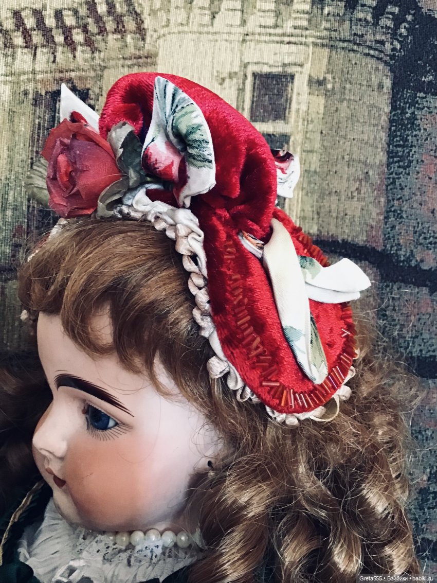 Бонет « Карминная Роза 🌹 « - всепобеждающая сила женственности (фото 4)