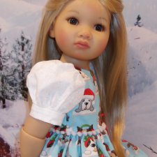 Новогоднее настроение в платьях. Демонстрируют куклы "Kidz'n'Cats"