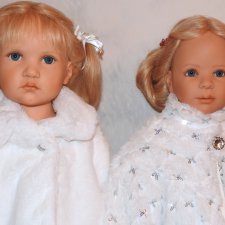 Поздравление к Новому Году от куколок Hildegard Gunzel и Heidi Plusczok