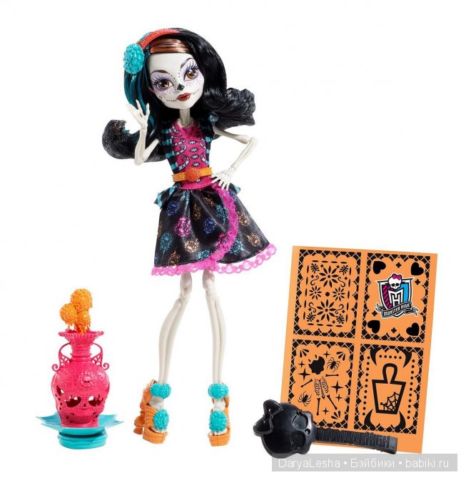 Фотообзор на Скелиту Калаверас (Skelita Calaveras, Monster High). I ♥ Accessories + всё о Скелите