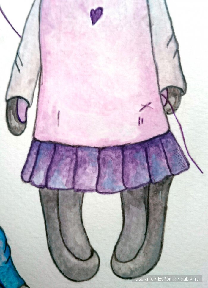 Русалкина /Акварель