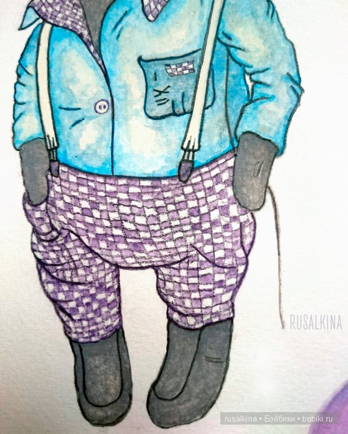 Русалкина /Акварель