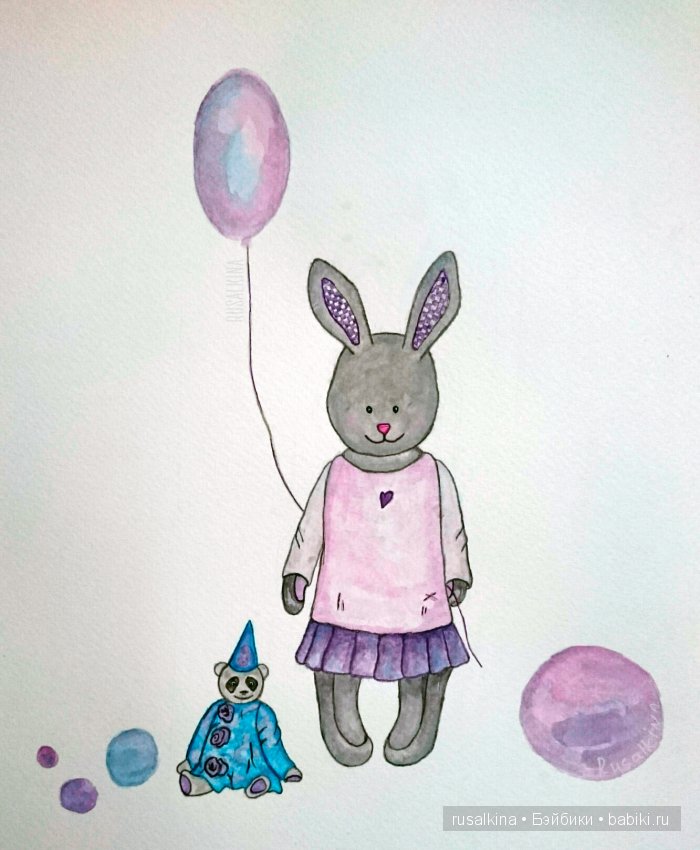 Русалкина /Акварель