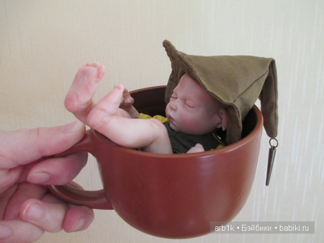 Малыш-гномик Мика. Авторская кукла Катрушовой Татьяны