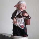 Баба-Яга. Авторская кукла Катрушовой Татьяны