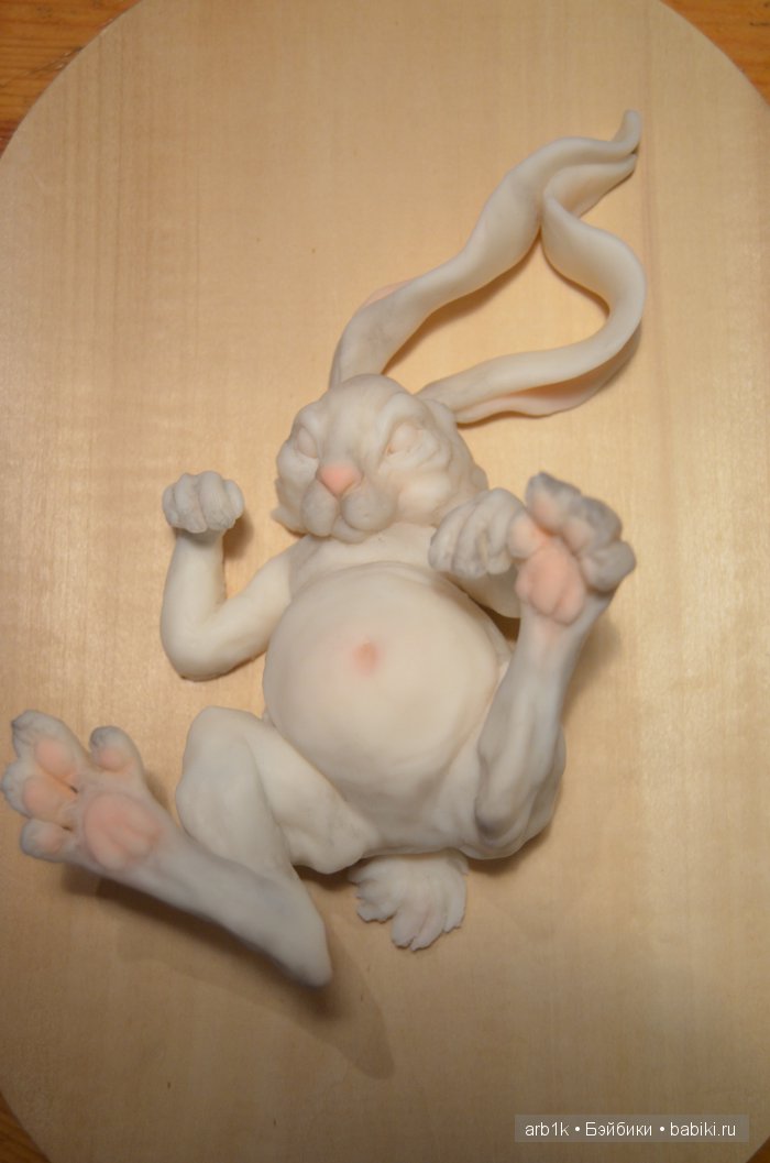 Белый кролик.Авторская работа Катрушовой Татьяны (фото 8)