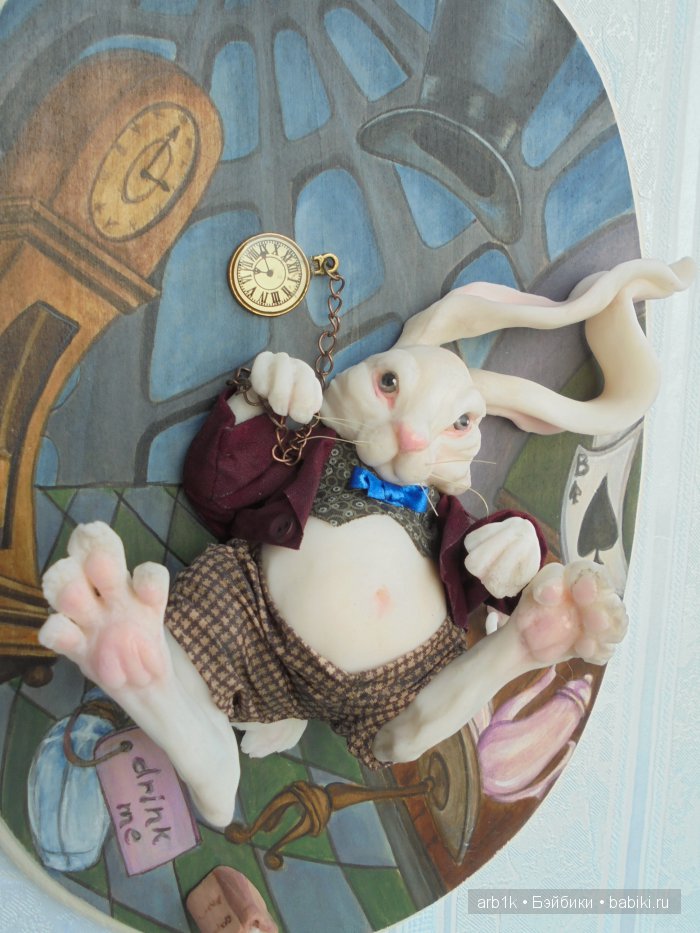 Белый кролик.Авторская работа Катрушовой Татьяны (фото 6)