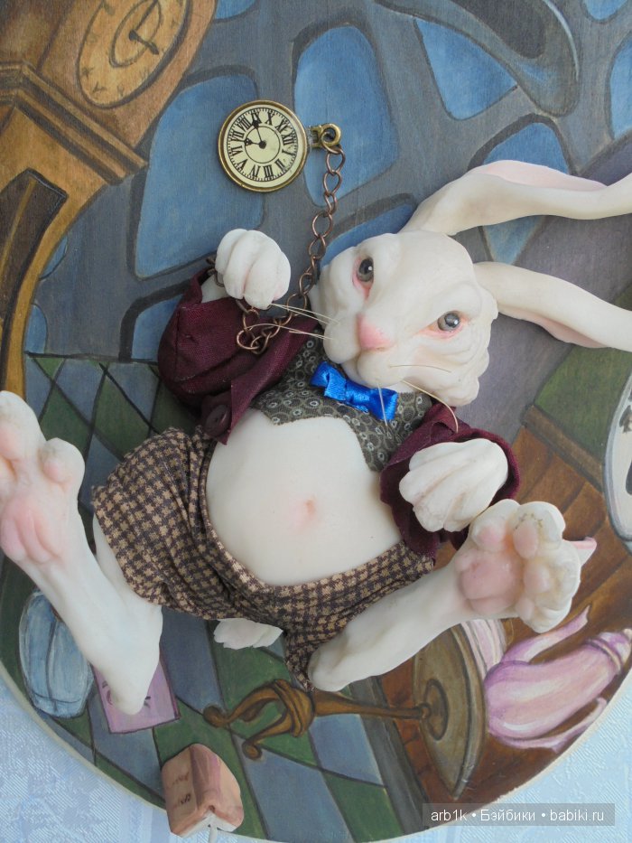 Белый кролик.Авторская работа Катрушовой Татьяны (фото 5)