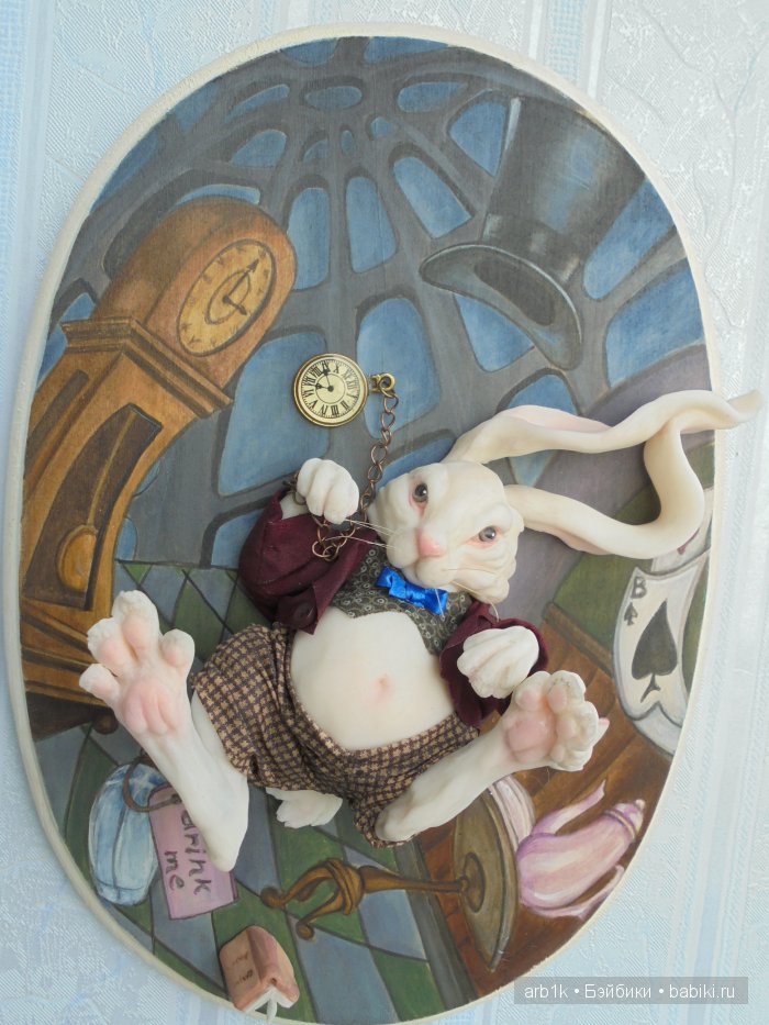 Белый кролик.Авторская работа Катрушовой Татьяны (фото 2)