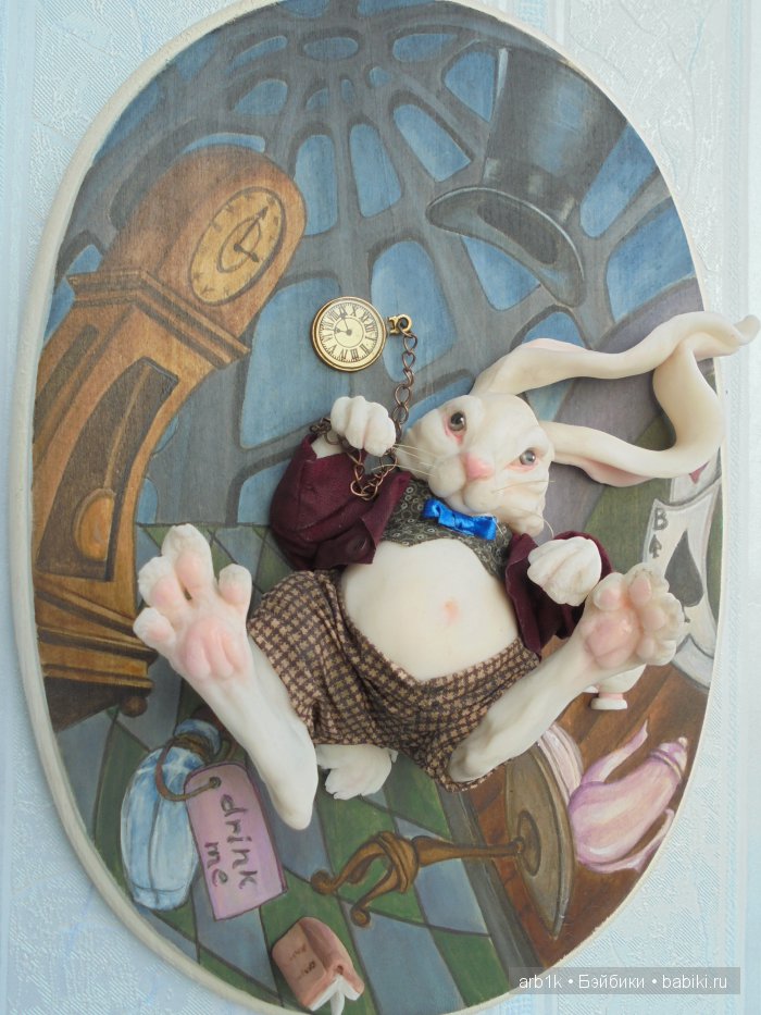 Белый кролик.Авторская работа Катрушовой Татьяны (фото 3)