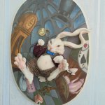 Белый кролик.Авторская работа Катрушовой Татьяны