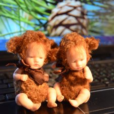 Чебурашки. Авторские куклы Катрушовой Татьяны