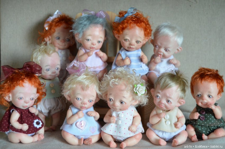 Десять малявок. Авторские куклы Катрушовой Татьяны