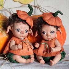 Две тыковки. Авторские куклы Катрушовой Татьяны