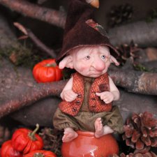 Лесные гномики. Авторские куклы Катрушовой Татьяны