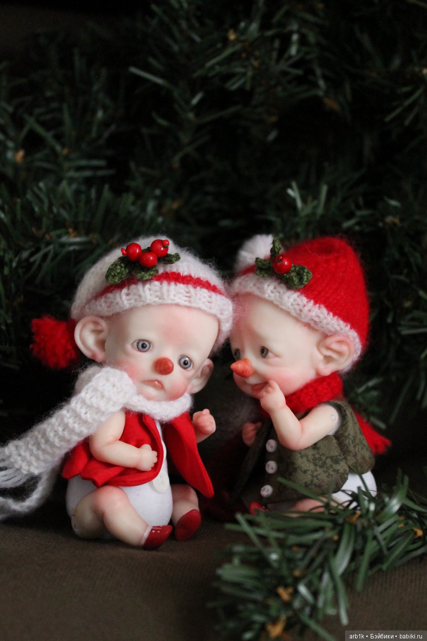 Снеговички. Авторские куклы Катрушовой Татьяны