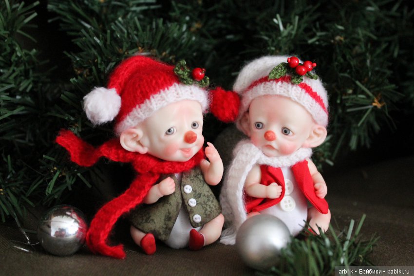 Снеговички. Авторские куклы Катрушовой Татьяны