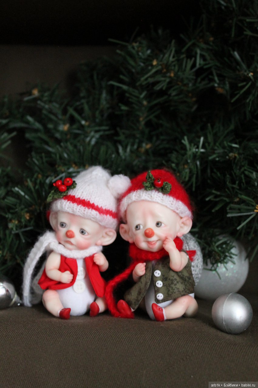 Снеговички. Авторские куклы Катрушовой Татьяны