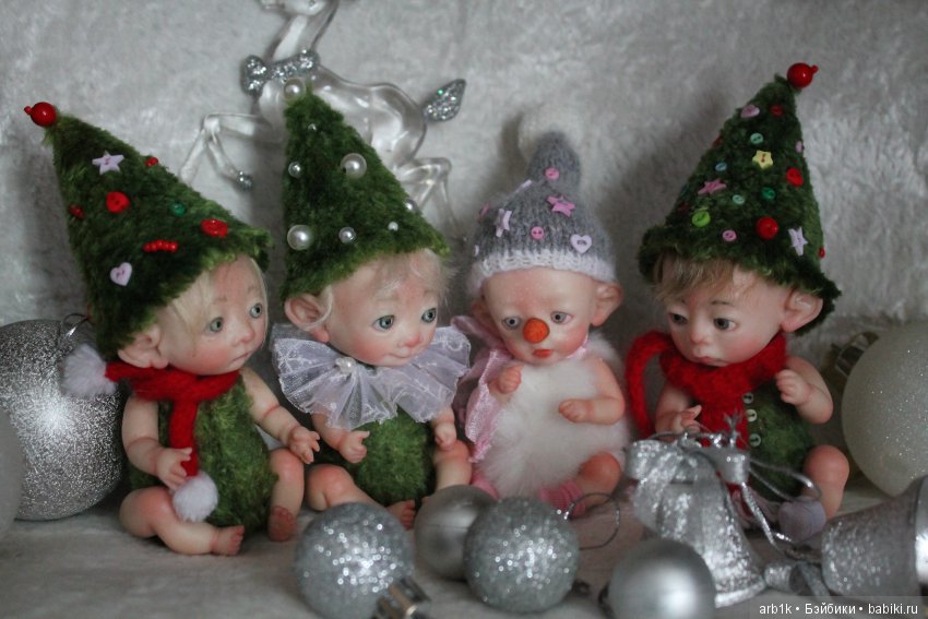 Новогодние малыши.Авторские куклы Катрушовой Татьяны