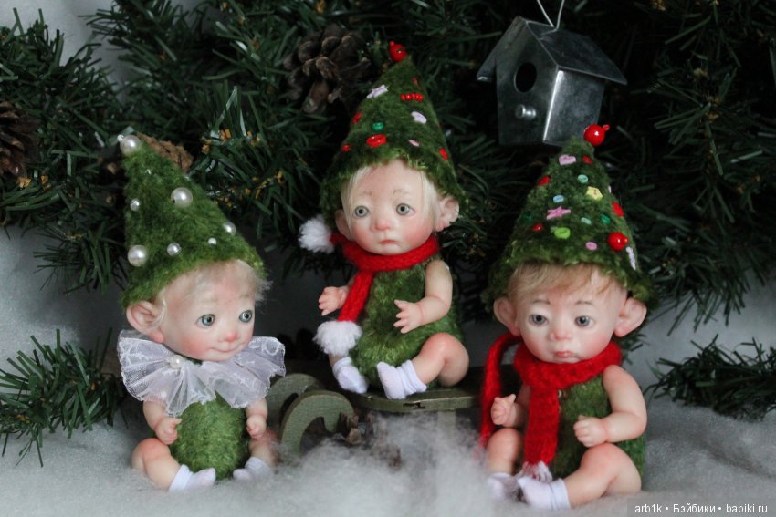 Новогодние малыши.Авторские куклы Катрушовой Татьяны