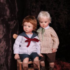 Роберт и Тимоти. Авторские куклы Катрушовой Татьяны