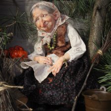 Бабулечка-ягулечка.  Авторская кукла Катрушовой Татьяны