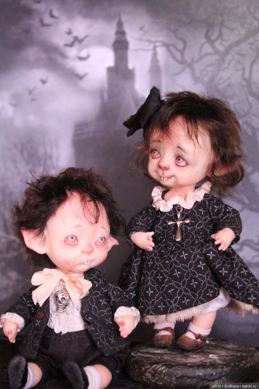 Вампирёныши. Авторские куклы Катрушовой Татьяны