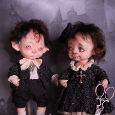 Вампирёныши. Авторские куклы Катрушовой Татьяны