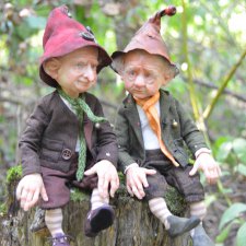 Гномы Оуэн и Хьюго. Авторские куклы Катрушовой Татьяны