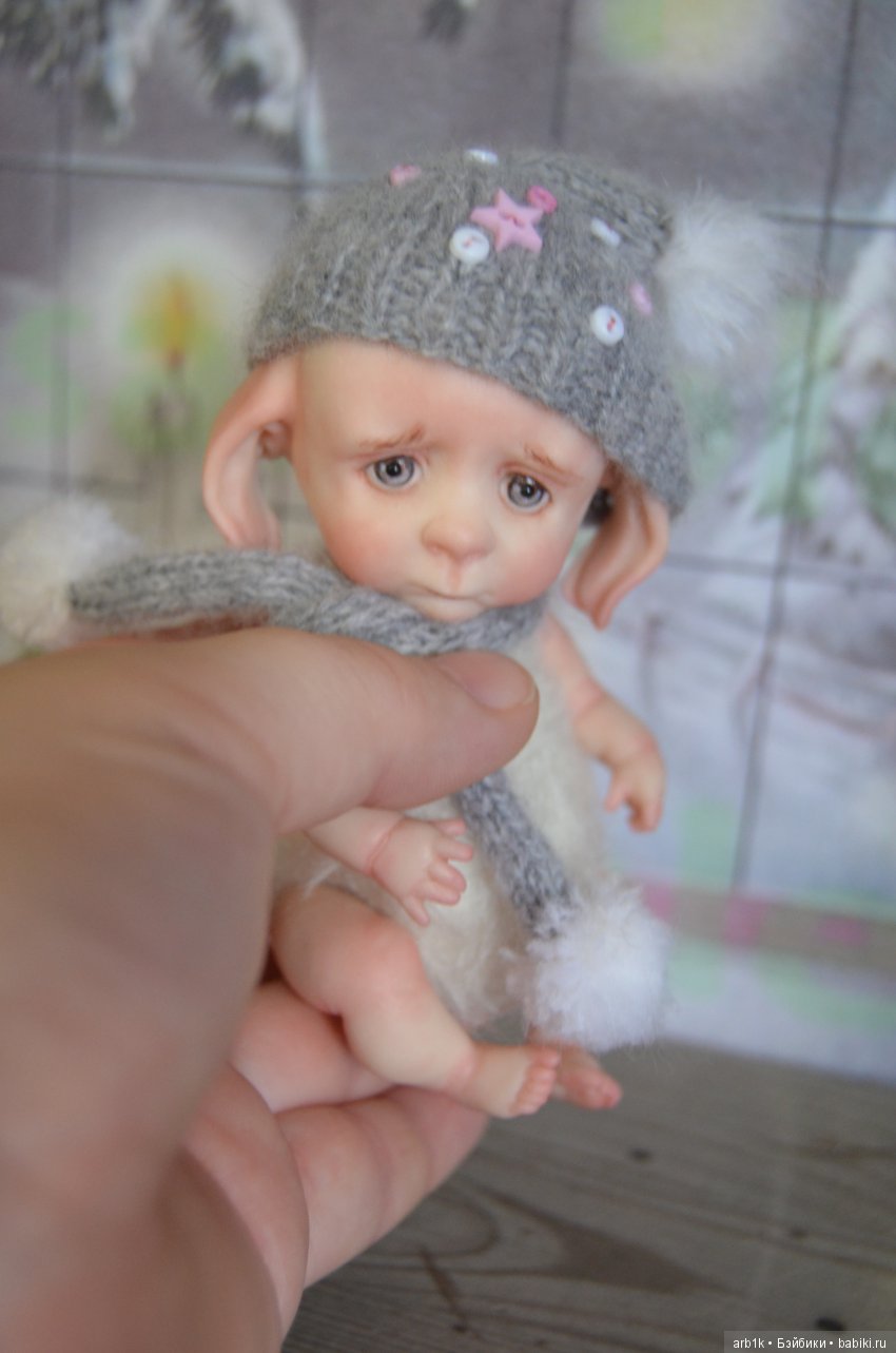 Четыре зимних пиксика и снеговичок. Авторские куклы Катрушовой Татьяны (фото 4)