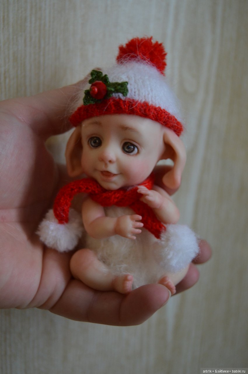 Четыре зимних пиксика и снеговичок. Авторские куклы Катрушовой Татьяны