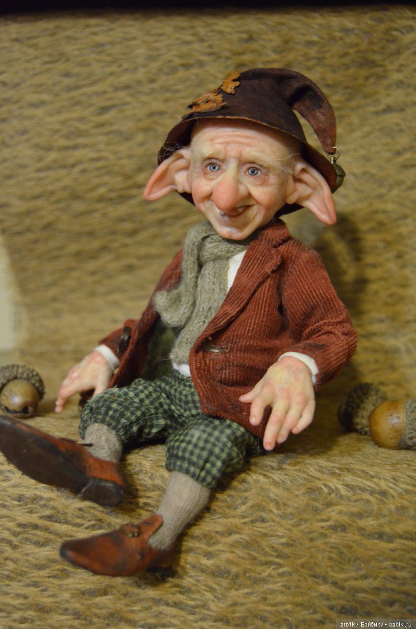 Два гномика и Леший. Авторские куклы Катрушовой Татьяны