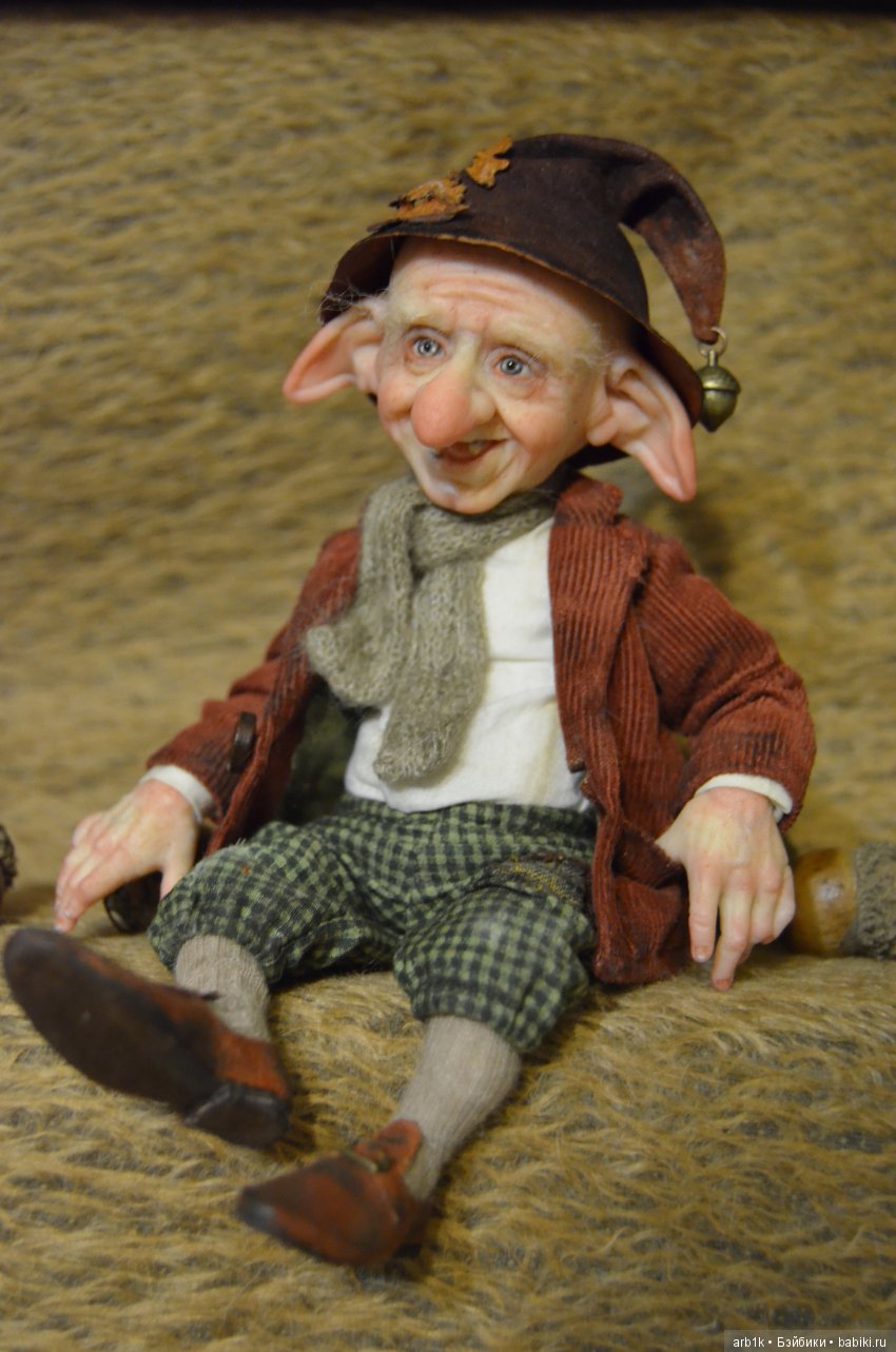 Два гномика и Леший. Авторские куклы Катрушовой Татьяны