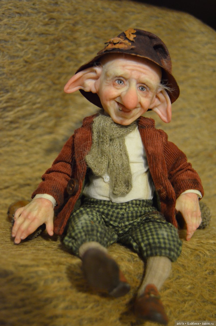 Два гномика и Леший. Авторские куклы Катрушовой Татьяны