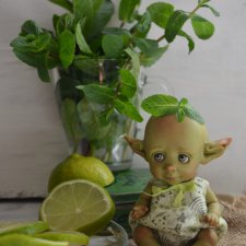 И снова пиксики или как я готовилась к конкурсу "Цвет настроения зеленый". Авторские куклы Катрушовой Татьяны!