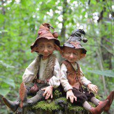 Августин и Клаус.Авторские куклы Катрушовой Татьяны