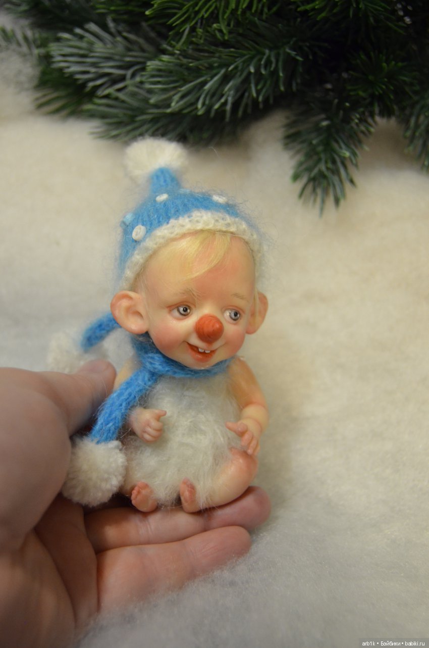Малыши-снеговички. Авторские куклы Катрушовой Татьяны (фото 4)
