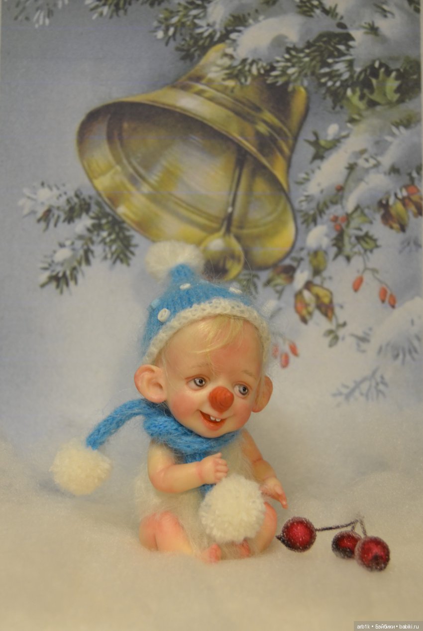 Малыши-снеговички. Авторские куклы Катрушовой Татьяны (фото 3)