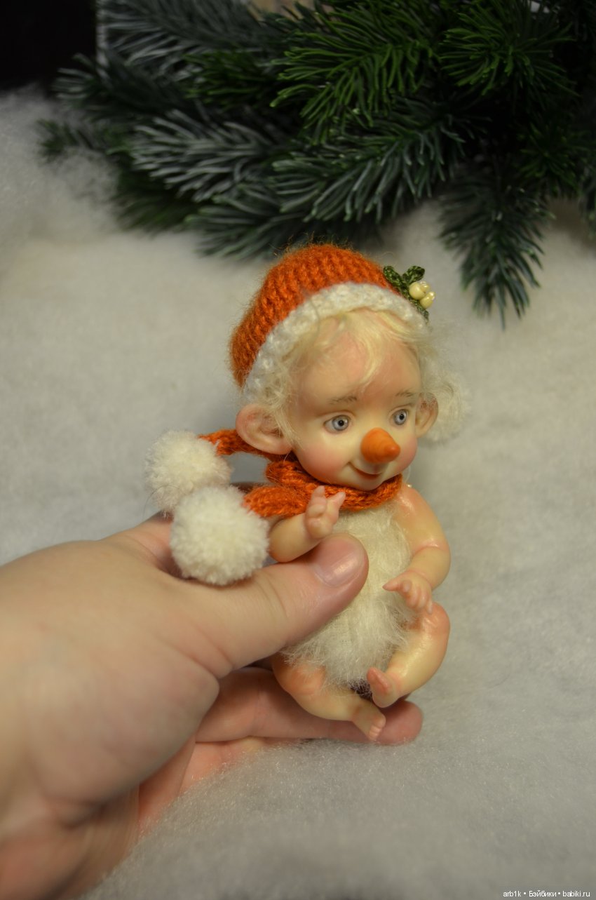 Малыши-снеговички. Авторские куклы Катрушовой Татьяны (фото 10)