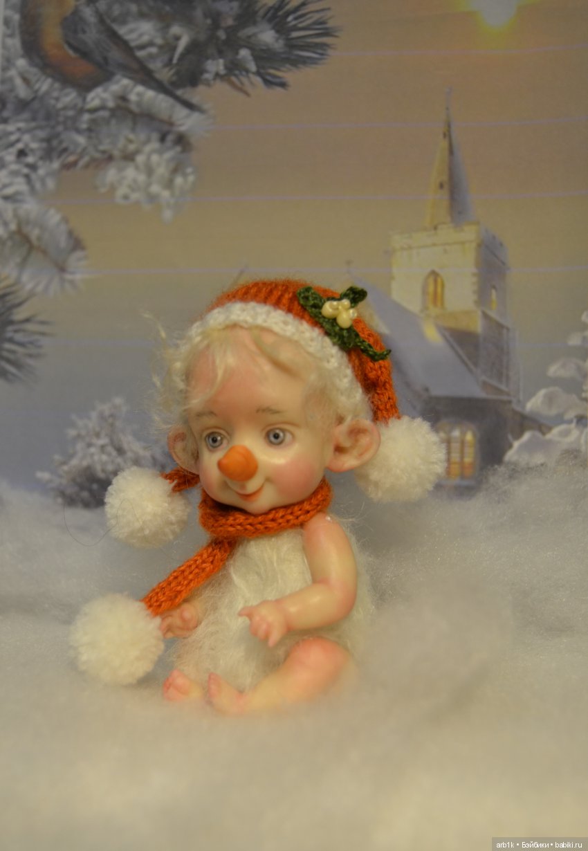 Малыши-снеговички. Авторские куклы Катрушовой Татьяны (фото 8)