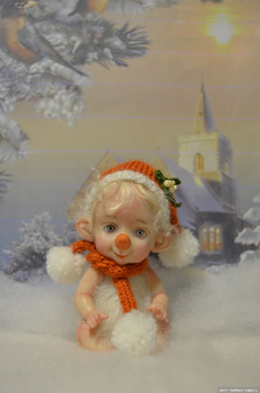 Малыши-снеговички. Авторские куклы Катрушовой Татьяны (фото 7)