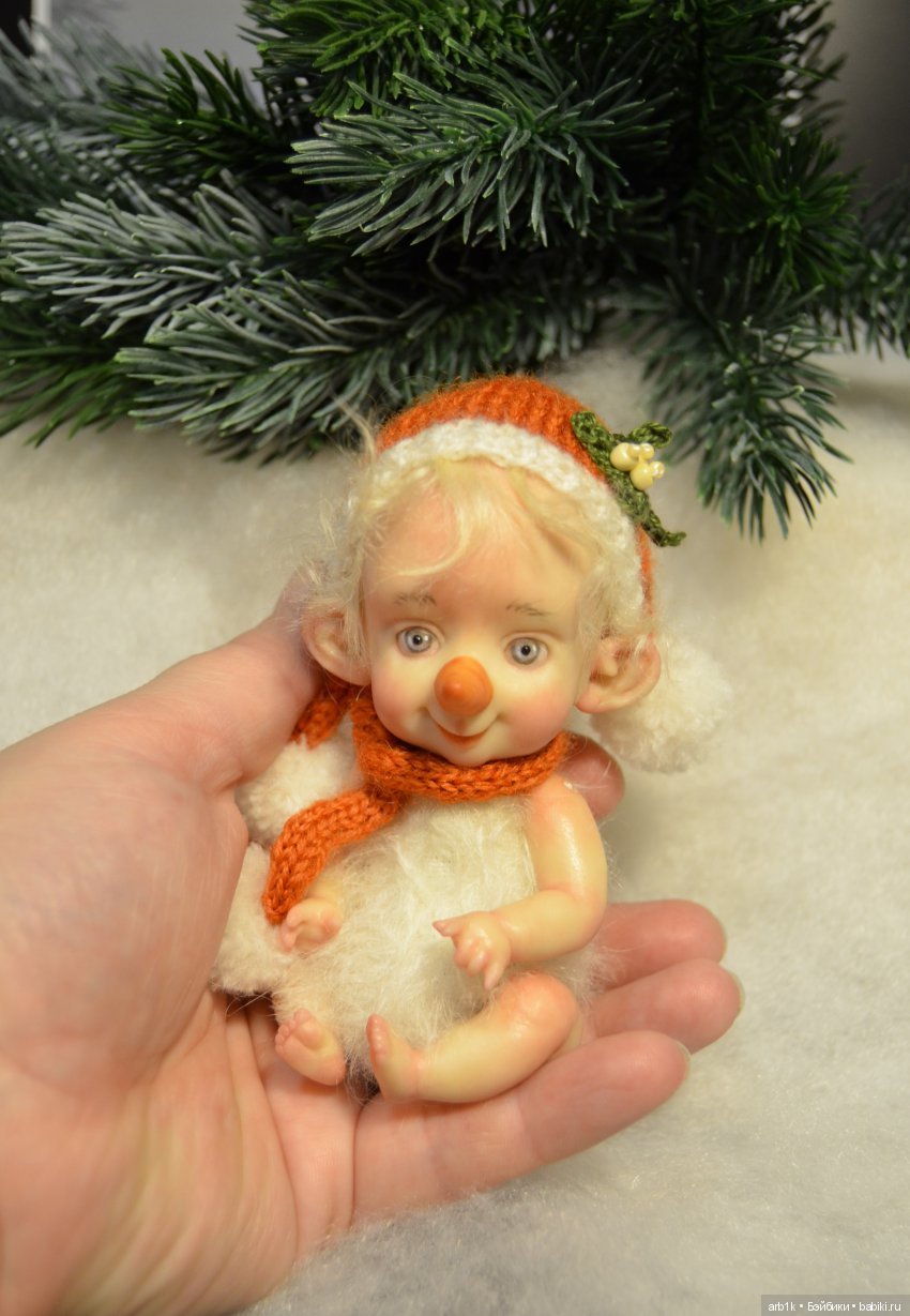 Малыши-снеговички. Авторские куклы Катрушовой Татьяны (фото 9)