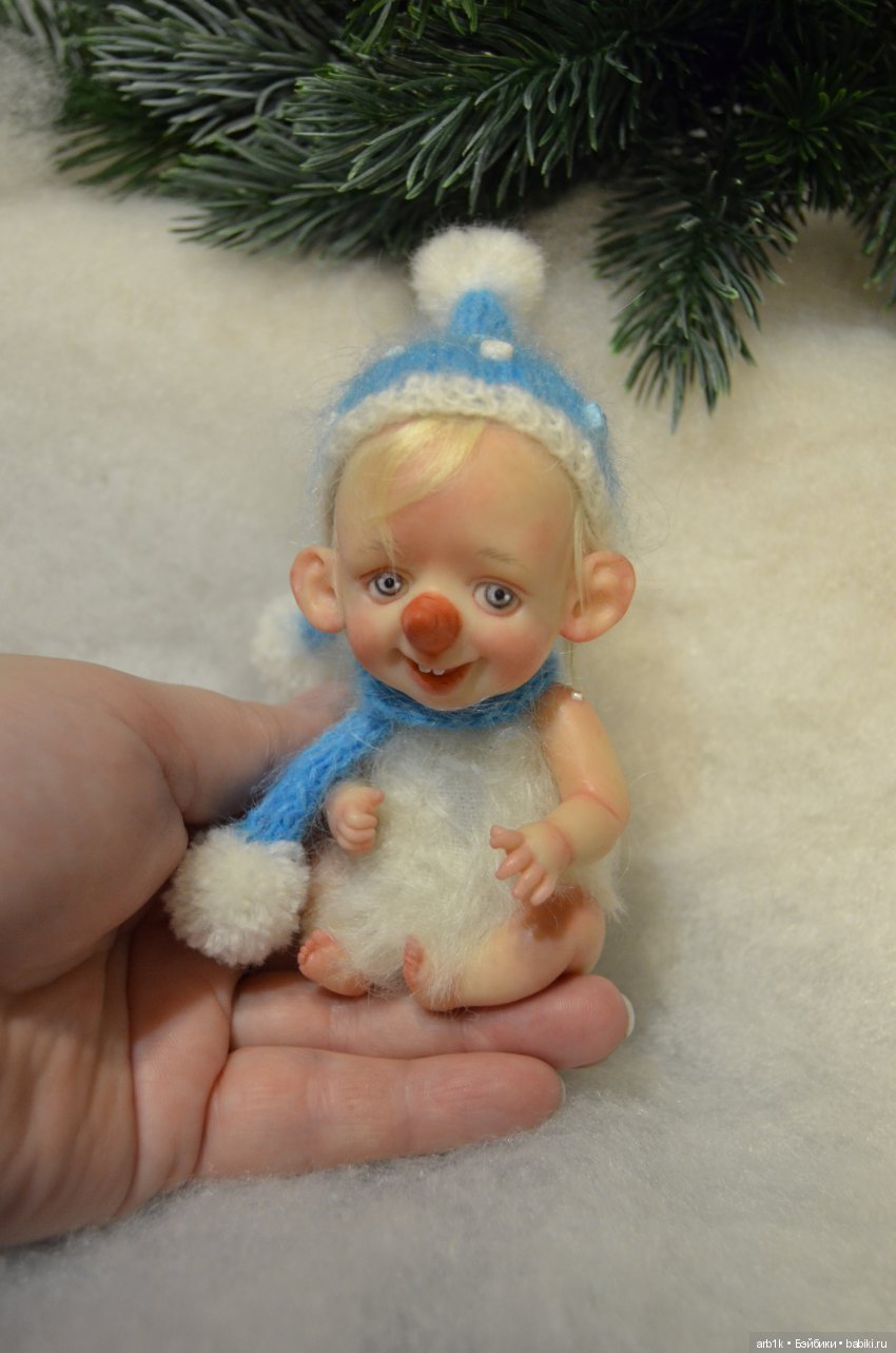 Малыши-снеговички. Авторские куклы Катрушовой Татьяны (фото 5)
